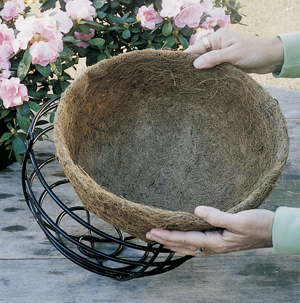 Coconut Fibre or Jute Hanging Basket Planter Liners Available in 12" 14" or 16" 