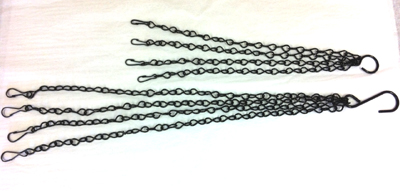 Black Replacement Chains for Old Fashioned Hanging Baskets