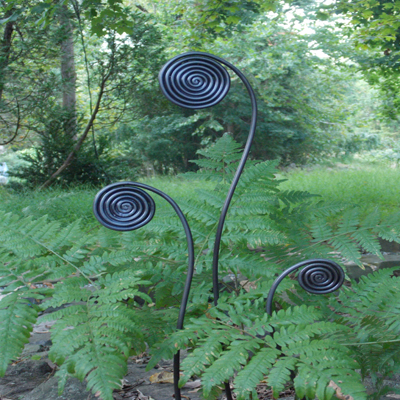 Fiddlehead Fern Stakes-Giant Size (Set of 3)