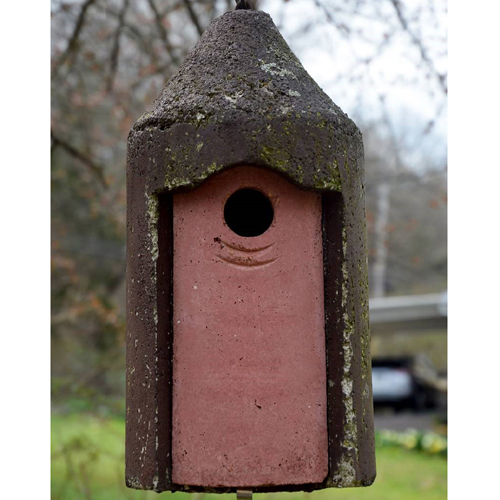 2 Log Cabin Garden Bird House Highly Detailed Predator Proof Bird Nesting Box 