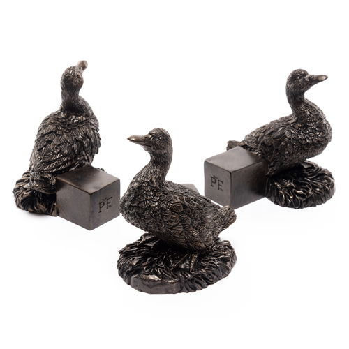 Antique Bronze Duck Pot Feet (Set of 3)